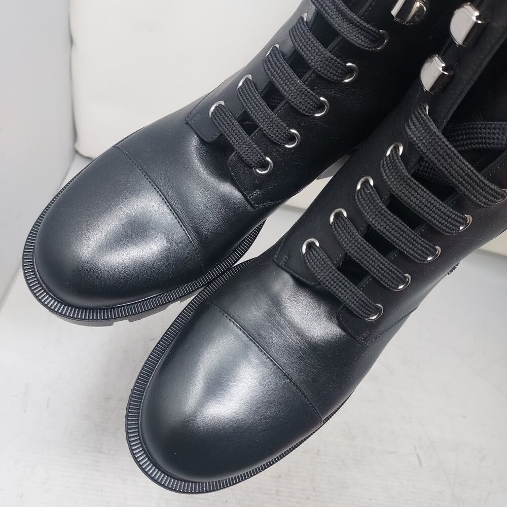 Christian Louboutin Black En Hiver Leather Zipper WOMEN Boot - Picture 9 of 12
